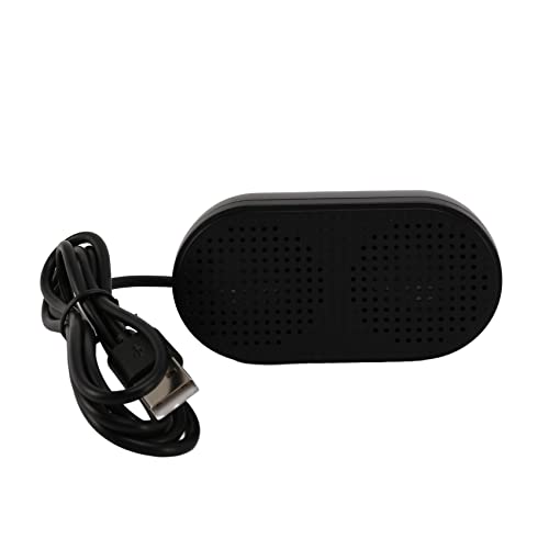 Kueohse USB Lautsprecher Tragbare Lautsprecher Angetrieben Stereo Multimedia Lautsprecher Fuer Notebook Laptop PC (Schwarz) von Kueohse