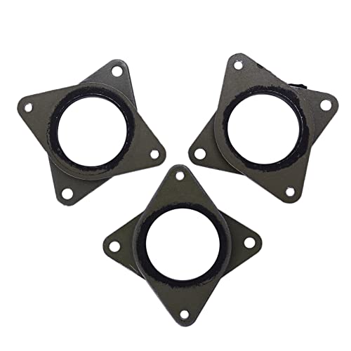 Kueohse Verbesserte NEMA 17 Vibrationsdämpfer Aus Stahl Und Gummi Mit M3-Schraube -CNC Für 3D-Drucker -10, 10S, 3 (3Er Pack) von Kueohse
