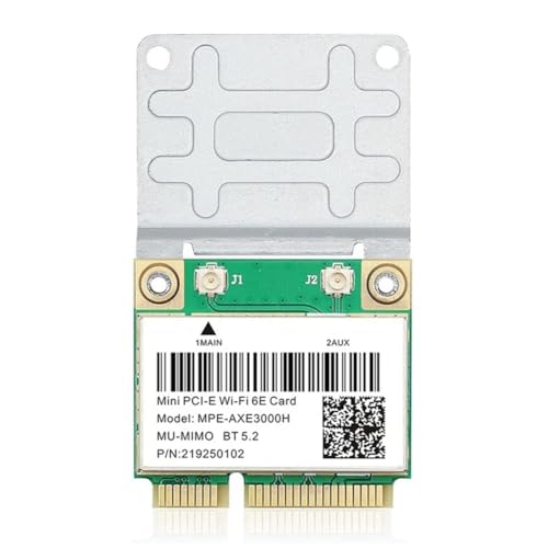 Kueohse WiFi 6e Wireless Card -Achse3000H Mini PCI-E WiFi 6E-Karte Mini PCIe Wi-Fi-Adapter Kueohse WiFi 6e Wireless Card -Achse3000H Mini PCI-E WiFi 6E-Karte Mini PCIe Wi-Fi-Adapter von Kueohse