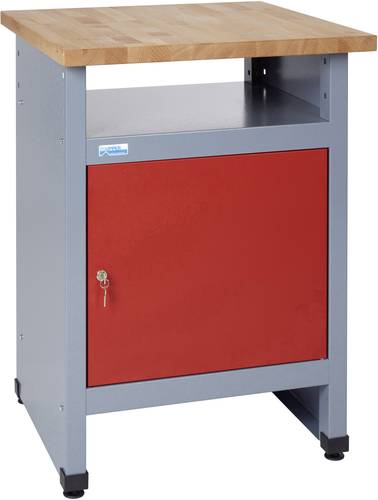 Küpper 12092 Beistelltisch mit 1 verschliebßbaren Tür rot (B x H x T) 600 x 840 x 600mm von Küpper