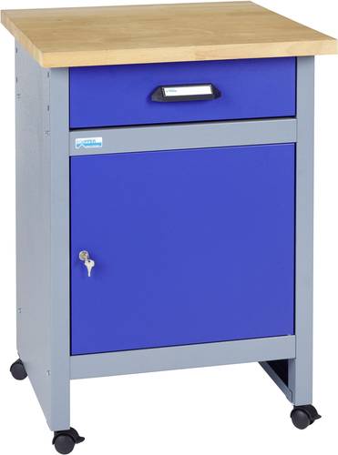 Küpper 12197 Beistelltisch mit Rollen ultramarinblau (B x H x T) 600 x 840 x 600mm von Küpper