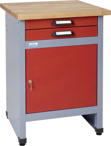 Küpper 12292 Beistelltisch mit 1 Tür und 2 Schubladen rot (B x H x T) 600 x 840 x 600mm von Küpper