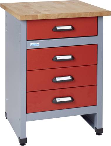 Küpper 12492 Beistelltisch mit 4 Schubladen rot (B x H x T) 600 x 800 x 600mm von Küpper