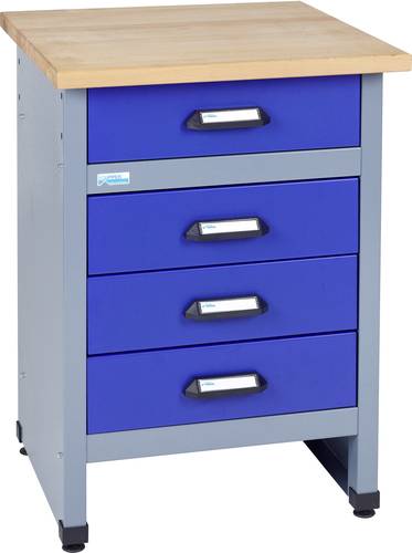 Küpper 12497 Beistelltisch mit 4 Schubladen ultramarinblau (B x H x T) 600 x 840 x 600mm von Küpper