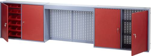 Küpper 70182 Werkzeug-Hängeschrank (B x H x T) 240 x 60 x 19cm Silber, Rot von Küpper