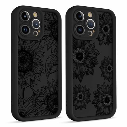 Kueqeay 2 Stück Handyhülle für iPhone 14 Pro Max 6,7” Hülle, Aesthetic Sonnenblume Muster Design Schutzhülle Matte Ultra Dünn TPU Weich Silikon Case Stoßfest Kratzfest Bumper Cover, 13 Kueqeay 2 Stück Handyhülle für iPhone 14 Pro Max 6,7” Hülle, Aesthetic Sonnenblume Muster Design Schutzhülle Matte Ultra Dünn TPU Weich Silikon Case Stoßfest Kratzfest Bumper Cover, 13 von Kueqeay