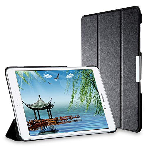 Samsung Galaxy Tab A 9.7 Tasche passend für Tablets wie z.B. Samsung Tab T550 T555 P550 P555 Robuste und komfortable Tablet Tasche Schwarz schwarz von Kuesn
