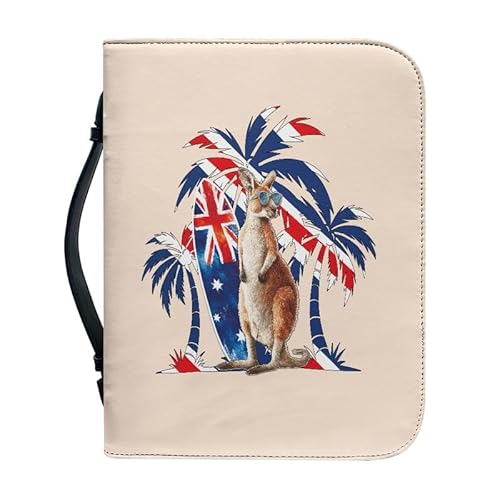 Kuiaobaty Schutzhülle mit britischem Flaggenmuster, PU-Leder, Bibelschutz, mit Griff, niedliches Känguru, christliche Kunst, Geschenke für Mutter, Vater, Ehefrau Kuiaobaty Schutzhülle mit britischem Flaggenmuster, PU-Leder, Bibelschutz, mit Griff, niedliches Känguru, christliche Kunst, Geschenke für Mutter, Vater, Ehefrau von Kuiaobaty