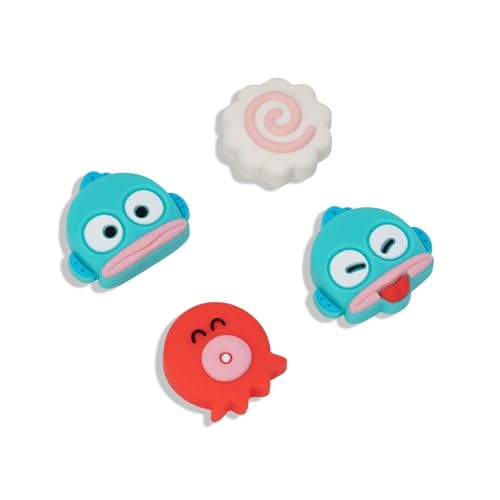 Kuitmor Switch Original-Controller Daumengriffkappen, weiche Silikon-Joystick-Abdeckung, Kawaii-Thumbstick-Kappen, kompatibel mit Switch/OLED/Lite, 4 Stück (BRY) von Kuitmor