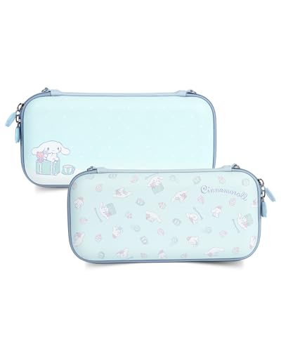 Kuitmor Schlanke Tragetasche kompatibel mit Switch/Switch OLED, schützende, Harte, tragbare Reisetasche für Switch-Konsole und Zubehör – Candy Party (Blau) Kuitmor Schlanke Tragetasche kompatibel mit Switch/Switch OLED, schützende, Harte, tragbare Reisetasche für Switch-Konsole und Zubehör – Candy Party (Blau) von Kuitmor