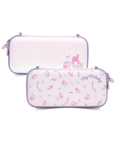 Kuitmor Schlanke Tragetasche kompatibel mit Switch/Switch OLED, schützende, Harte, tragbare Reisetasche für Switch-Konsole und Zubehör – Candy Party (Rosa) Kuitmor Schlanke Tragetasche kompatibel mit Switch/Switch OLED, schützende, Harte, tragbare Reisetasche für Switch-Konsole und Zubehör – Candy Party (Rosa) von Kuitmor