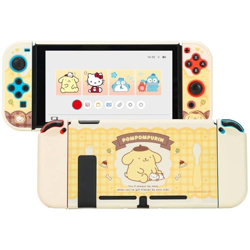 Kuitmor-Schutzhülle für Switch, andockbare Kawaii-Cartoon-Hülle für Normale Switch, kratzfestes und stoßdämpfendes Design – Pudding Dog Kuitmor-Schutzhülle für Switch, andockbare Kawaii-Cartoon-Hülle für Normale Switch, kratzfestes und stoßdämpfendes Design – Pudding Dog von Kuitmor