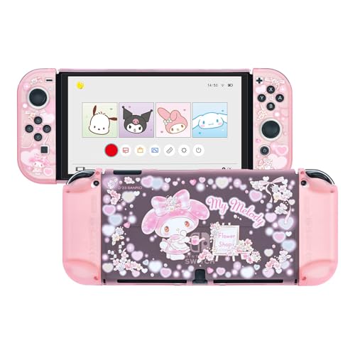Kuitmor Schutzhülle für Switch, Harte, transparente, andockbare PC-Schale, Switch-Abdeckung mit kratzfestem und stoßdämpfendem Design – Romantischer Blumenladen (für Switch OLED) Kuitmor Schutzhülle für Switch, Harte, transparente, andockbare PC-Schale, Switch-Abdeckung mit kratzfestem und stoßdämpfendem Design – Romantischer Blumenladen (für Switch OLED) von Kuitmor