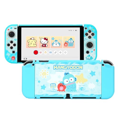 Kuitmor Schutzhülle für Switch OLED, Schlanke Schutzhülle kompatibel mit Switch OLED, Kratzfestes und stoßdämpfendes Design, Original-Controller-Cover-Skins – Fisch Kuitmor Schutzhülle für Switch OLED, Schlanke Schutzhülle kompatibel mit Switch OLED, Kratzfestes und stoßdämpfendes Design, Original-Controller-Cover-Skins – Fisch von Kuitmor