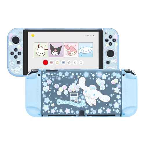 Kuitmor Schutzhülle für Switch, andockbare, transparente, Harte Schutzhülle, Switch-Abdeckung mit Kratz- und abriebfestem Design – Balloon Shop (für Switch OLED) Kuitmor Schutzhülle für Switch, andockbare, transparente, Harte Schutzhülle, Switch-Abdeckung mit Kratz- und abriebfestem Design – Balloon Shop (für Switch OLED) von Kuitmor