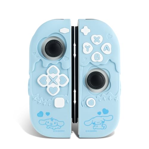 Kuitmor Schutzhülle für Switch Original-Controller, Silikon-Skin für Switch Original-Controller, rutschfeste Schutzhülle für Switch/OLED Original-Controller (Blau) von Kuitmor