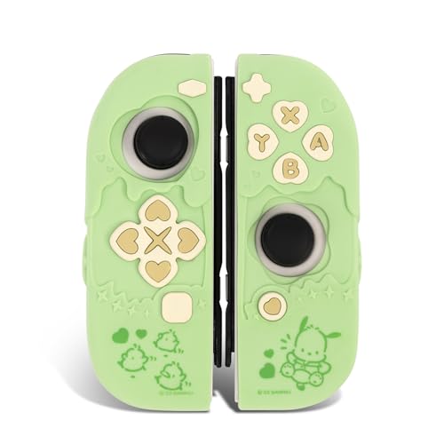 Kuitmor Schutzhülle für Switch Original-Controller, Silikon-Skin für Switch Original-Controller, rutschfeste Schutzhülle für Switch/OLED Original-Controller (Grün) von Kuitmor