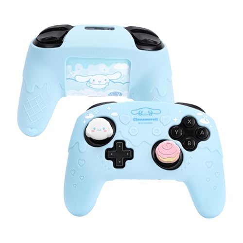 Kuitmor-Schutzhülle für Switch Pro Controller, weiche Silikonhülle für Switch Pro Controller, Rutschfester Controller-Griffschutz mit 2 Daumengriffkappen und 1 Aufkleber Kuitmor-Schutzhülle für Switch Pro Controller, weiche Silikonhülle für Switch Pro Controller, Rutschfester Controller-Griffschutz mit 2 Daumengriffkappen und 1 Aufkleber von Kuitmor