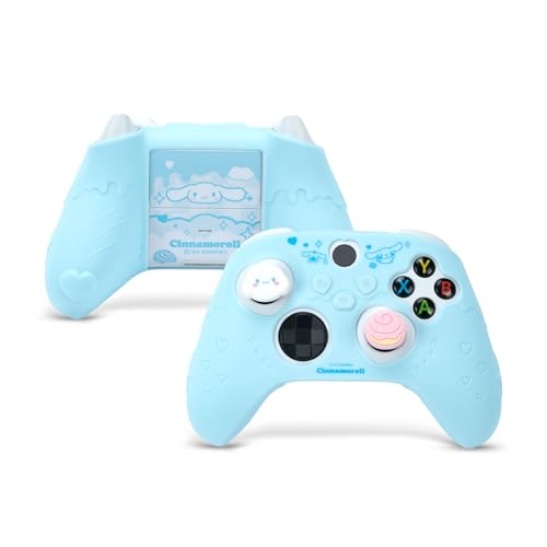 Kuitmor Silikon-Controller-Abdeckung für Xbox Series X-Controller, weiche Schutzhülle, rutschfeste Schutzhülle, kompatibel mit Xbox Wireless Controller mit 2 Daumengriffkappen – HLK (Blau) von Kuitmor
