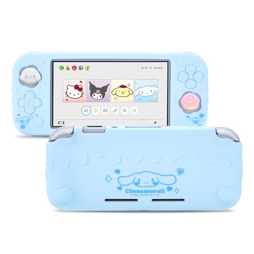 Kuitmor Switch Lite Hülle, weiche Silikon-Schutzhülle, kratzfeste Schutzabdeckung kompatibel mit Switch Lite 2019 mit 2 Daumengriffkappen - DEG Kuitmor Switch Lite Hülle, weiche Silikon-Schutzhülle, kratzfeste Schutzabdeckung kompatibel mit Switch Lite 2019 mit 2 Daumengriffkappen - DEG von Kuitmor
