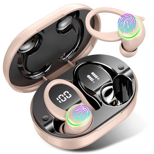 Bluetooth Kopfhörer Sport, in Ear Kopfhörer Kabellos mit 2 ENC Mikrofon für HD Anruf, Bloototh 5.3 Bass Boosted Stereoklang Ohrhörer mit 48H USB C Ladekoffer LED Anzeige, IP7 Wasserdicht Earbuds Lauf von Kuizil