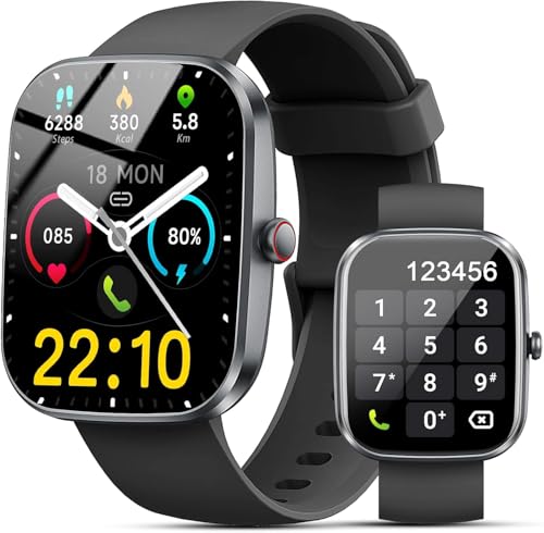 Kuizil Smartwatch Fitness, LCD-Display 1,3 Zoll, wasserdicht IP67, Schwarz Kuizil Smartwatch Fitness, LCD-Display 1,3 Zoll, wasserdicht IP67, Schwarz von Kuizil