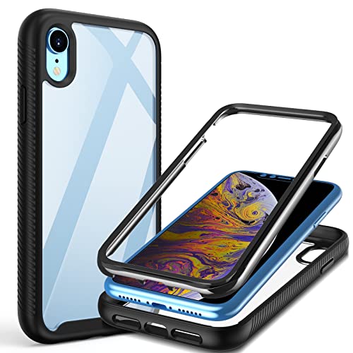 Kukiwhy Für iPhone XR Hülle, Handyhülle für iPhone XR Mit Eingebautem Displayschutz 360° Stoßfest Ganzkörper Schutzhülle TPU Bumper Case Cover für iPhone XR 6,1 Zoll, Schwarz Kukiwhy Für iPhone XR Hülle, Handyhülle für iPhone XR Mit Eingebautem Displayschutz 360° Stoßfest Ganzkörper Schutzhülle TPU Bumper Case Cover für iPhone XR 6,1 Zoll, Schwarz von Kukiwhy