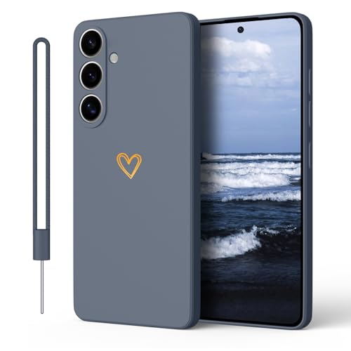 Kukiwhy Kompatibel mit für Samsung Galaxy S23 5G Hülle, Süße Herz Anti-Fingerabdruck Schutzhülle,rutschfest Handyhülle für Samsung Galaxy S23 Case, Kratzfestes Weiches Mikrofaserfutter Grau Kukiwhy Kompatibel mit für Samsung Galaxy S23 5G Hülle, Süße Herz Anti-Fingerabdruck Schutzhülle,rutschfest Handyhülle für Samsung Galaxy S23 Case, Kratzfestes Weiches Mikrofaserfutter Grau von Kukiwhy