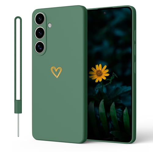 Kukiwhy Kompatibel mit für Samsung Galaxy S23 5G Hülle, Süße Herz Anti-Fingerabdruck Schutzhülle,rutschfest Handyhülle für Samsung Galaxy S23 Case, Kratzfestes Weiches Mikrofaserfutter Grün Kukiwhy Kompatibel mit für Samsung Galaxy S23 5G Hülle, Süße Herz Anti-Fingerabdruck Schutzhülle,rutschfest Handyhülle für Samsung Galaxy S23 Case, Kratzfestes Weiches Mikrofaserfutter Grün von Kukiwhy