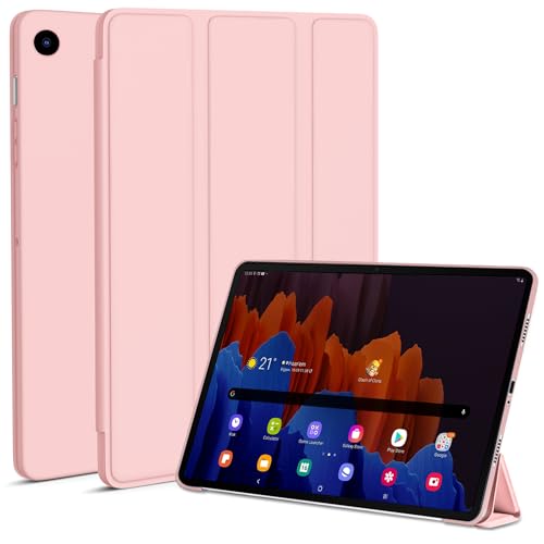 Kukiwhy Hülle für Samsung Galaxy Tab A9+/A9 Plus 11 Zoll 2023 Tablet (SM-X210/X216/X218), Dünn Leicht PU mit Standfunktion Dreifach Falt Klapp Schutzhülle, Auto Aufwachen/Schlafen -Roségold von Kukiwhy