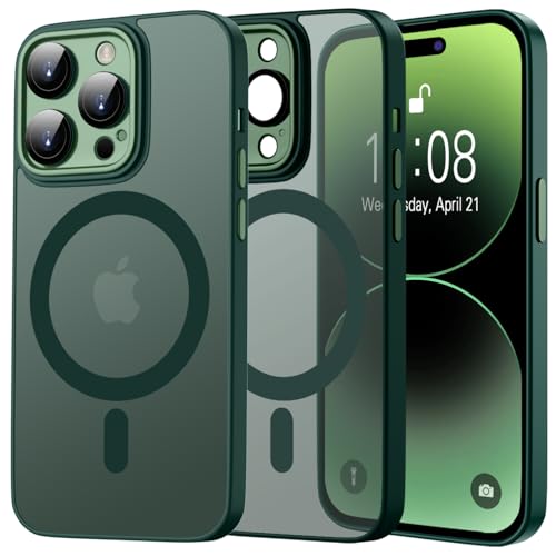 Kukiwhy Magnetisch Hülle für iPhone 14 Pro Max Kompatibel mit MagSafe,Stoßfeste Kratzfeste Kameraschutz Handyhülle iPhone 14 Pro Max 6,7 Zoll,Matt Transluzente Schutzhülle iPhone 14 Pro Max case Grün Kukiwhy Magnetisch Hülle für iPhone 14 Pro Max Kompatibel mit MagSafe,Stoßfeste Kratzfeste Kameraschutz Handyhülle iPhone 14 Pro Max 6,7 Zoll,Matt Transluzente Schutzhülle iPhone 14 Pro Max case Grün von Kukiwhy