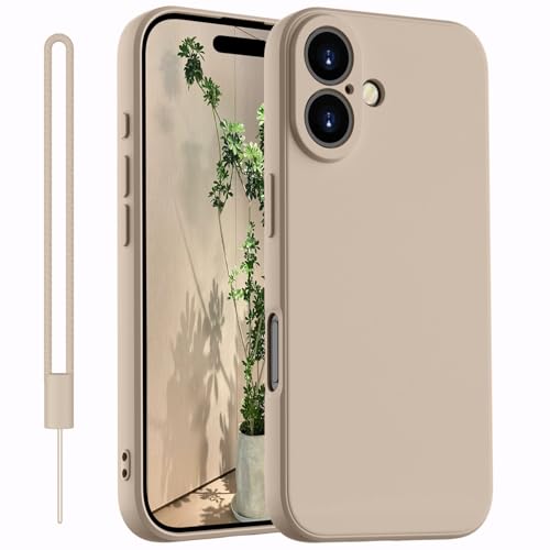 Kukiwhy für iPhone 16 Hülle Silikon Case,Dünne mit Microfiber Hanyhülle für iPhone 16 aus flüssigem Silikon mit Kameraschutz, Kratzfeste und stoßfeste Schutzhülle für iPhone 16 6.1''(2024) Khaki Kukiwhy für iPhone 16 Hülle Silikon Case,Dünne mit Microfiber Hanyhülle für iPhone 16 aus flüssigem Silikon mit Kameraschutz, Kratzfeste und stoßfeste Schutzhülle für iPhone 16 6.1''(2024) Khaki von Kukiwhy