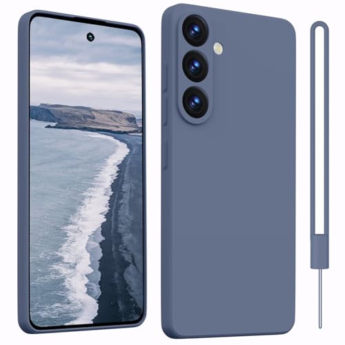 Kukiwhy Silikon Hülle für Samsung Galaxy A56 mit Lanyard,Microfiber-Innenfutter Handyhülle für Samsung A56 Dünn Rundumschutz mit Stoßfeste Kratzfeste Schutzhülle für Samsung Galaxy A56 Blau Grau Kukiwhy Silikon Hülle für Samsung Galaxy A56 mit Lanyard,Microfiber-Innenfutter Handyhülle für Samsung A56 Dünn Rundumschutz mit Stoßfeste Kratzfeste Schutzhülle für Samsung Galaxy A56 Blau Grau von Kukiwhy