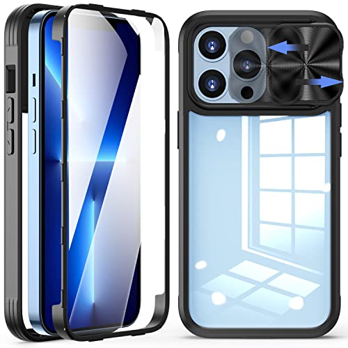 Kukiwhy für iPhone 13 Pro Hülle 360° Ganzkörper Schutzhülle Mit Eingebautem Displayschutz, Outdoor Militärischer Kameraschutz mit Slide Camera Handyhülle für iPhone 13 Pro, Schwarz Kukiwhy für iPhone 13 Pro Hülle 360° Ganzkörper Schutzhülle Mit Eingebautem Displayschutz, Outdoor Militärischer Kameraschutz mit Slide Camera Handyhülle für iPhone 13 Pro, Schwarz von Kukiwhy