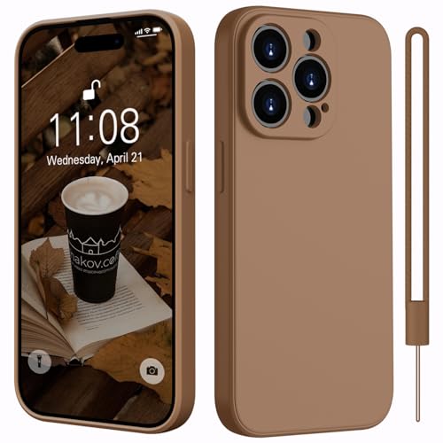 Kukiwhy Silikon Hülle für iPhone 14 Pro Max mit 1 Lanyard,Microfiber-Innenfutter Dünn Hanyhülle für iPhone 14 Pro Max 5G Case Rundumschutz Kameraschutz Schutzhülle für iPhone 14 Pro Max 6.7'' Brown Kukiwhy Silikon Hülle für iPhone 14 Pro Max mit 1 Lanyard,Microfiber-Innenfutter Dünn Hanyhülle für iPhone 14 Pro Max 5G Case Rundumschutz Kameraschutz Schutzhülle für iPhone 14 Pro Max 6.7'' Brown von Kukiwhy