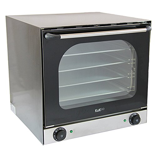 KuKoo 60cm Elektro Konvektionsofen Heißluftofen Backofen Ofen mit Heißluftfunktion und Innenbeleuchtung 59.5cm (l) x 57cm (h) x 59.5cm (b) von Kukoo