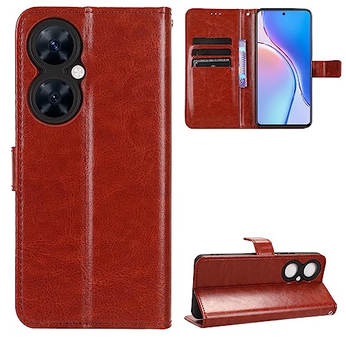 Hülle für Huawei Nova 11i,Hülle für Huawei Maimang 20 TYH631M Hülle Leder,Hülle für Huawei Nova 11i Mao-LX9 / Enjoy 60 Pro MAO-AL00 Hülle Schutzhülle Case Cover Brown von Kukoufey