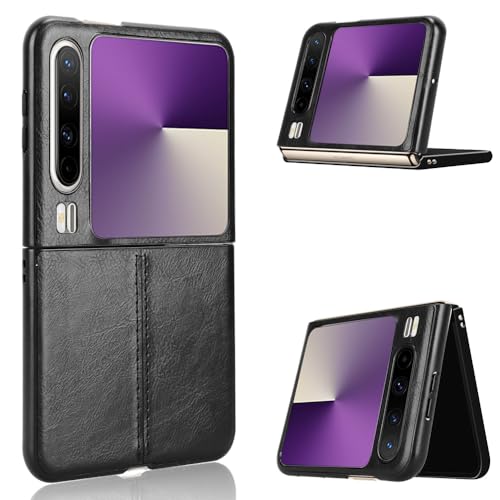 Kukoufey Handyhüllen, kompatibel mit Huawei Pura X, Retro-PU-Leder, ultradünn, stoßfest, kompatibel mit Huawei Pura X 5G VDE-AL10, Schwarz Kukoufey Handyhüllen, kompatibel mit Huawei Pura X, Retro-PU-Leder, ultradünn, stoßfest, kompatibel mit Huawei Pura X 5G VDE-AL10, Schwarz von Kukoufey