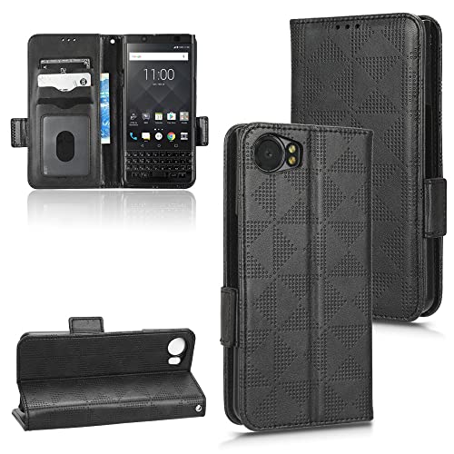 Kukoufey Hülle für BlackBerry KEYone BBB100-1 BBB100-2 BBB100-3 BBB100-4 / Dtek70 Mercury Handy-Schutzhülle aus Leder,Hülle für BlackBerry Dtek70,Hülle für TCL Mercury Hülle Schutzhülle Black von Kukoufey