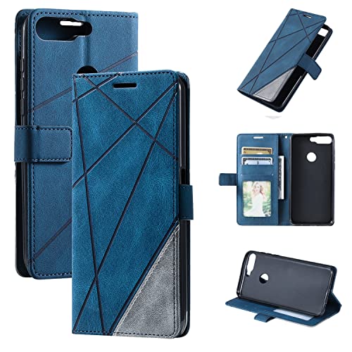 Hülle für Honor 7C Hülle Leder,Hülle für Huawei Nova 2 Lite LDN-LX2 / Y7 Pro 2018 LDN-L22 / Y7 Prime 2018 LDN-LX1 LDN-L21 / Y7 2018 LDN-L01 LDN-LX3 Hülle Schutzhülle Case Cover Blue Hülle für Honor 7C Hülle Leder,Hülle für Huawei Nova 2 Lite LDN-LX2 / Y7 Pro 2018 LDN-L22 / Y7 Prime 2018 LDN-LX1 LDN-L21 / Y7 2018 LDN-L01 LDN-LX3 Hülle Schutzhülle Case Cover Blue von Kukoufey