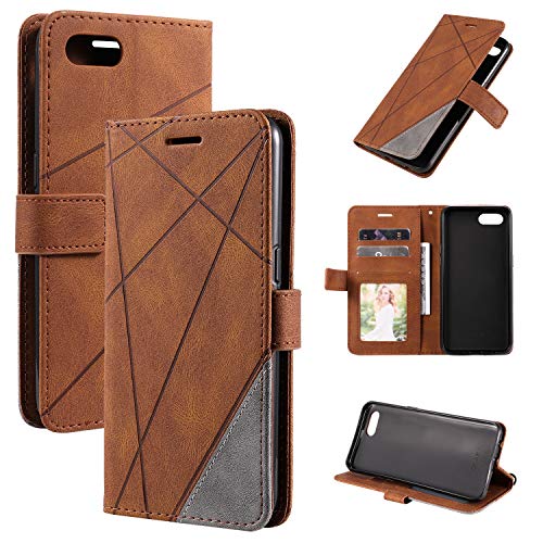 Kukoufey Hülle für Huawei Honor 10 Hülle Leder,Hülle für Huawei Honor 10 COL-AL10 COL-L29 Hülle Schutzhülle Case Cover Brown von Kukoufey