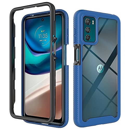 Kukoufey Hülle für Motorola Moto G42 Hülle,Anti-Drop- und stoßdämpfende Handy-Schutzhülle Hülle für Motorola Moto G42 XT2233-1 XT2233-2 Hülle Blue von Kukoufey