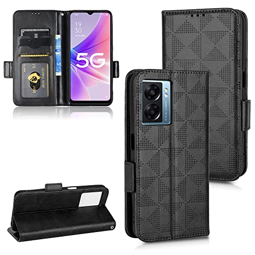 Kukoufey Hülle für Oppo A77 5G CPH2339 / A57 5G / Realme V23 RMX3571 Handy-Schutzhülle aus Leder,Hülle für Oppo A77 5G Hülle Leder,Hülle für Oppo Realme V23 Hülle Schutzhülle Case Cover Black Kukoufey Hülle für Oppo A77 5G CPH2339 / A57 5G / Realme V23 RMX3571 Handy-Schutzhülle aus Leder,Hülle für Oppo A77 5G Hülle Leder,Hülle für Oppo Realme V23 Hülle Schutzhülle Case Cover Black von Kukoufey