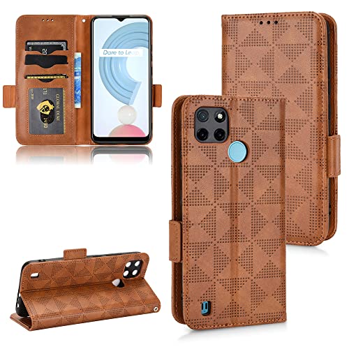 Kukoufey Hülle für Oppo Realme C21Y RMX3261 RMX3263 / Realme C25Y RMX3265 RMX3268 RMX3269 Handy-Schutzhülle aus Leder,Hülle für Oppo Realme C25Y Hülle Schutzhülle Case Cover Brown Kukoufey Hülle für Oppo Realme C21Y RMX3261 RMX3263 / Realme C25Y RMX3265 RMX3268 RMX3269 Handy-Schutzhülle aus Leder,Hülle für Oppo Realme C25Y Hülle Schutzhülle Case Cover Brown von Kukoufey
