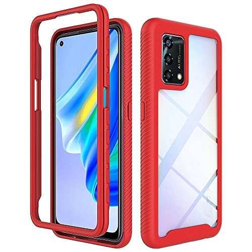 Kukoufey Hülle für Oppo Reno 6 Lite Hülle,Anti-Drop- und stoßdämpfende Handy-Schutzhülle Hülle für Oppo A95 4G / A74 4G CPH2219 / Reno 6 Lite CPH2365 Hülle Red von Kukoufey