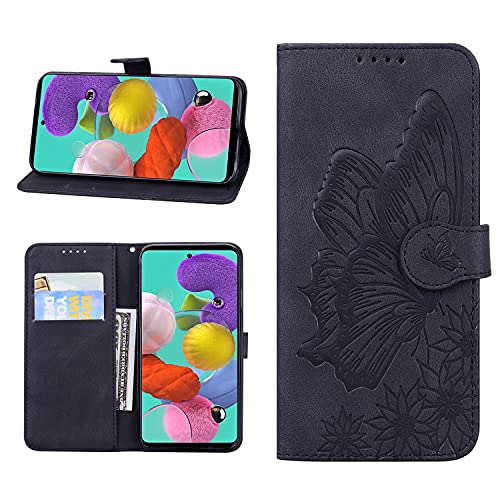 Kukoufey Hülle für Samsung Galaxy A20e Hülle Leder,Hülle für Samsung SM-A202F/DS Galaxy A20e / SM-A202F Hülle Klapphülle Handytasche Case Black von Kukoufey