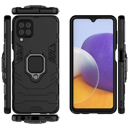 Kukoufey Hülle für Samsung Galaxy A22 4G hülle Schutzhülle,Hülle für Samsung SM-A225M/DSN Galaxy A22 4G / SM-A225M/N SM-A225F/DSN SM-A225F/DS hülle drehbare Ringhalterhülle Case Black Kukoufey Hülle für Samsung Galaxy A22 4G hülle Schutzhülle,Hülle für Samsung SM-A225M/DSN Galaxy A22 4G / SM-A225M/N SM-A225F/DSN SM-A225F/DS hülle drehbare Ringhalterhülle Case Black von Kukoufey