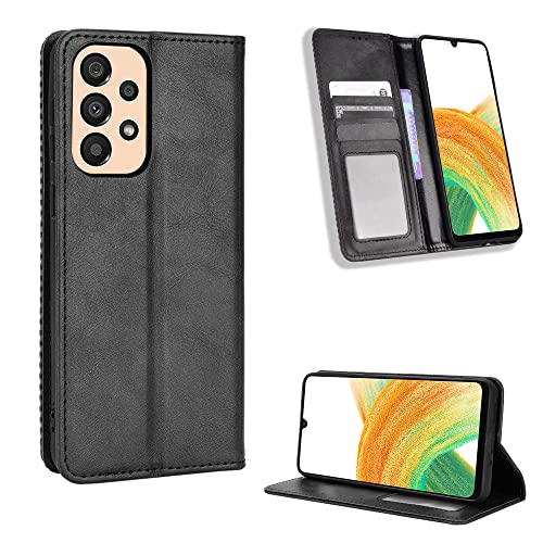 Kukoufey Hülle für Samsung Galaxy A33 5G Hülle Leder,Hülle für Samsung SM-A336E/DSN Galaxy A33 5G / SM-A336B/DSN SM-A336E/DS SM-A336M/DSN SM-A336N SM-A3360 Hülle Schutzhülle Case Cover Black Kukoufey Hülle für Samsung Galaxy A33 5G Hülle Leder,Hülle für Samsung SM-A336E/DSN Galaxy A33 5G / SM-A336B/DSN SM-A336E/DS SM-A336M/DSN SM-A336N SM-A3360 Hülle Schutzhülle Case Cover Black von Kukoufey