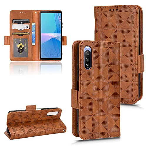 Kukoufey Hülle für Sony Xperia 10 III 5G XQ-BT52 SO-52B SOG04 Handy-Schutzhülle aus Leder,Hülle für Sony Xperia 10 III Lite 5G XQ-BT44 Hülle Schutzhülle Case Cover Brown Kukoufey Hülle für Sony Xperia 10 III 5G XQ-BT52 SO-52B SOG04 Handy-Schutzhülle aus Leder,Hülle für Sony Xperia 10 III Lite 5G XQ-BT44 Hülle Schutzhülle Case Cover Brown von Kukoufey