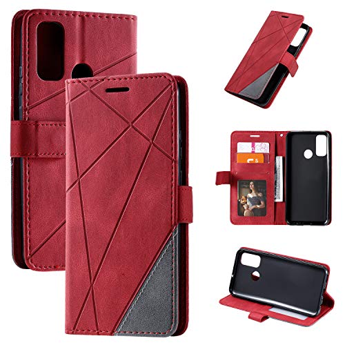 Kukoufey Hülle für Umidigi A7 Pro Hülle Leder,Hülle für Umidigi A7 Pro Hülle Schutzhülle Case Cover Red von Kukoufey